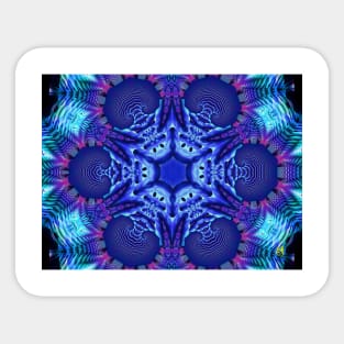 Blue Star Mandala Sticker